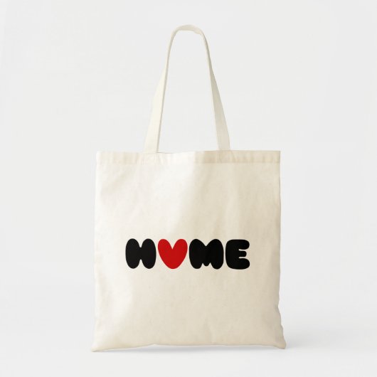 Thuis is waar het hart tote bag (Voorkant)