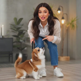 Thuis is waar het hart woont Hond Poster