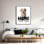 Thuis is waar het hart woont Hond Poster