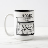 Thuis is waar het hout Mok is (Links)