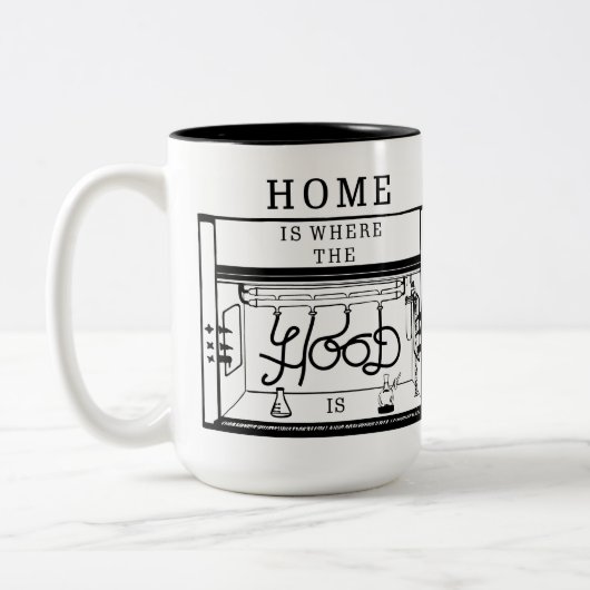 Thuis is waar het hout Mok is (Links)