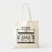 Thuis is waar het hout Tas is (Voorkant)