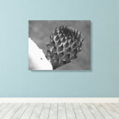 "Thuis is waar het is." canvas afdruk (Insitu (Houten vloer))
