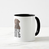 Thuis is waar het Lab is Koffiemok Mok (Voorkant rechts)