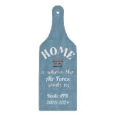 Thuis is waar het leger ons Gepersonaliseerd Snijplank (Voorkant)