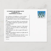 Thuis is waar het leger ons laat vallen! aankondigingskaart (Achterkant)