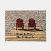 Thuis is waar het materiaal zich bevindt deurmat (Voorkant)