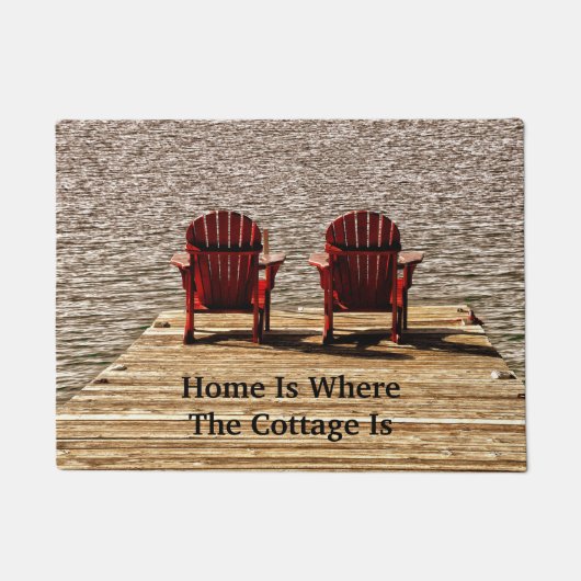 Thuis is waar het materiaal zich bevindt deurmat (Voorkant)