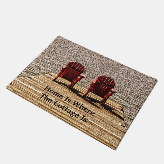 Thuis is waar het materiaal zich bevindt deurmat (Schuin)