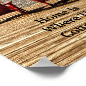 Thuis is waar het materiaal zich bevindt poster (Hoek)