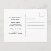 Thuis is waar het paard is dat we hebben verplaats aankondigingskaart (Achterkant)