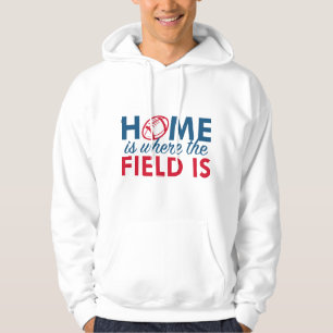 Thuis is waar het veld zich bevindt hoodie