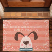 Thuis is waar iemand naar bed gaat om je te beklag deurmat