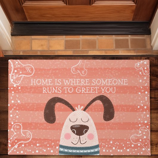 Thuis is waar iemand naar bed gaat om je te beklag deurmat