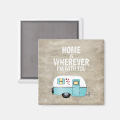 Thuis is waar ik bij je ben magneet (Voorkant / Achterkant)