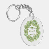 Thuis is waar ik bij je ben sleutelhanger (Voorkant Links)