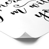 Thuis is waar ik bij je Poster ben (Hoek)