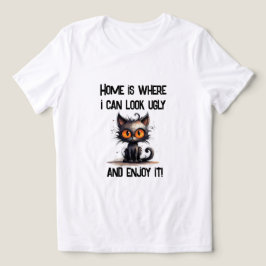 Thuis is waar ik er lelijk uit kan zien en ervan k Tri-Blend shirt