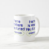 Thuis is waar je bent gekweekt koffiemok (Voorkant rechts)