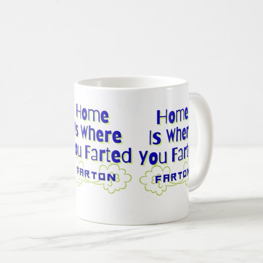 Thuis is waar je bent gekweekt koffiemok (Voorkant rechts)