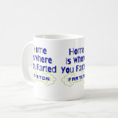 Thuis is waar je bent gekweekt koffiemok (Voorkant links)