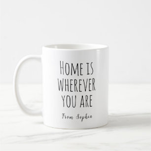 Thuis is waar je bent koffiemok