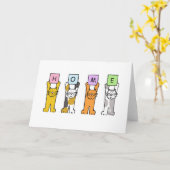 Thuis is waar je Cartoons bent Kaart (Gele Bloem)