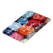 Thuis is waar je garen gestash is magneet (Linkerzijde)