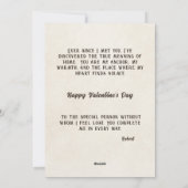 Thuis is waar je gelukkig bent Valentijns Feestdagenkaart (Achterkant)