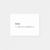 Thuis is waar je gouddoedel is post-it® notes (Voorkant)