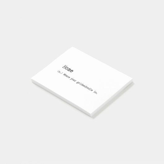 Thuis is waar je gouddoedel is post-it® notes (Schuin)