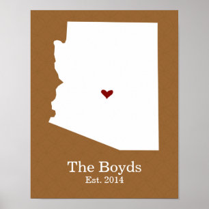 Thuis is waar je hart is - Arizona Poster