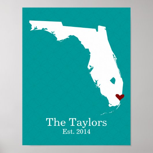 Thuis is waar je hart is - Florida Poster (Voorkant)