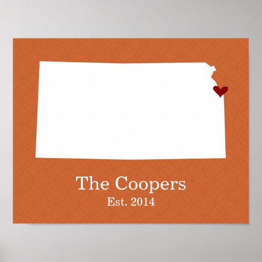 Thuis is waar je hart is - Kansas Poster (Voorkant)