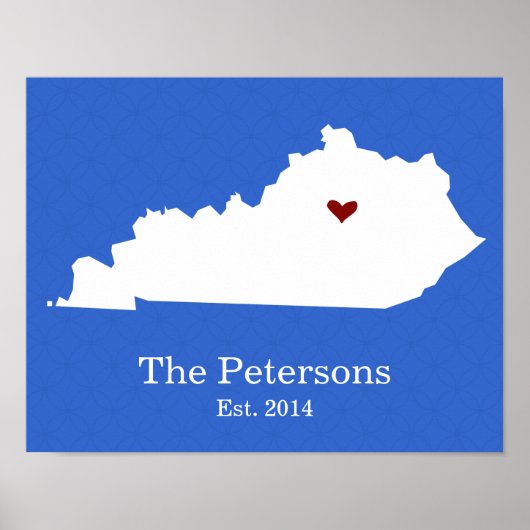 Thuis is waar je hart is - Kentucky Poster (Voorkant)