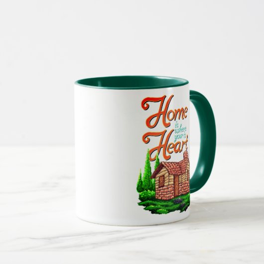 Thuis is waar je hart is mok (Voorkant rechts)