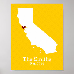 Thuis is waar je hart ligt - Californië Poster