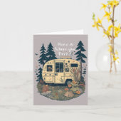 Thuis is waar je het  Camper Trailer parkeert Kaart (Gele Bloem)