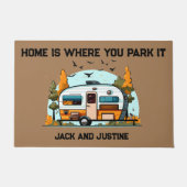 Thuis is waar je het deurmat parkeert (Voorkant)