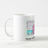 Thuis is waar je het maakt! koffiemok (Links)