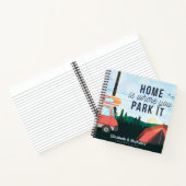 Thuis is waar je het parkeert Campers BUCKET LIST Notitieboek (Binnen)
