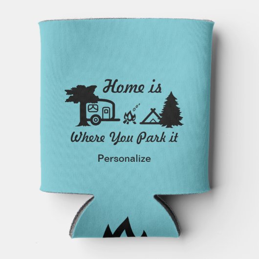 Thuis is waar je het parkeert | Camping Blikjeskoeler (Voorkant)