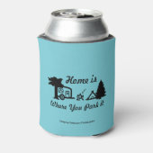 Thuis is waar je het parkeert | Camping Blikjeskoeler (Blikje Achterkant)