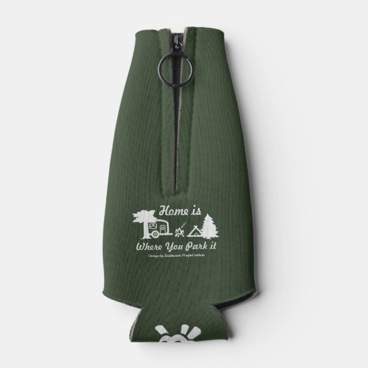 Thuis is waar je het parkeert | Camping Forest Gre Flesjeskoeler (Achterkant)