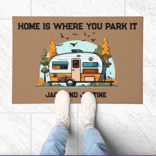 Thuis Is Waar Je Het Parkeert Deurmat