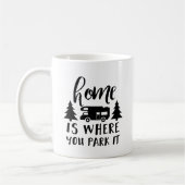 Thuis is waar je het parkeert koffiemok (Links)