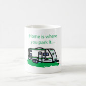 Thuis is waar je het parkeert. koffiemok (Center)