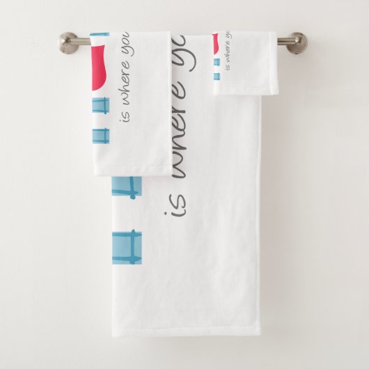 Thuis is waar je moeder is bad handdoek (Insitu)