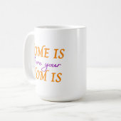 Thuis is waar je moeder is koffiemok (Voorkant links)