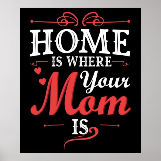 Thuis is waar je moeder is poster (Voorkant)